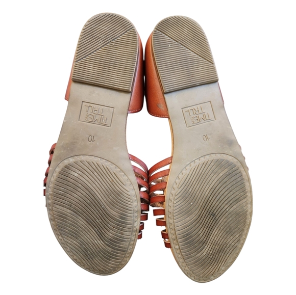 Time and Tru Women's Hurarche Flats Sandals Boho Woven - Size 10 - Picture 6 of 6